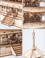 ROBOTIME Rolife 3D dřevěné puzzle Pětipatrová pagoda 275 dílků