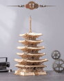 ROBOTIME Rolife 3D dřevěné puzzle Pětipatrová pagoda 275 dílků