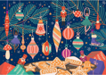 GIBSONS Puzzle v baňce Cukroví a ozdoby 200 dílků