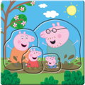 DINO Baby puzzle Prasátko Pepina a rodina 3v1 (3,4,5 dílků)