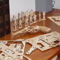 ROBOTIME Rokr 3D dřevěné puzzle Revolver Corsac M60 102 dílků