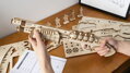 ROBOTIME Rokr 3D dřevěné puzzle Brokovnice Terminator M870 172 dílků