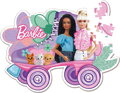 CLEMENTONI Obrysové puzzle Barbie: Brusle 104 dílků