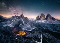 RAVENSBURGER Puzzle Dechberoucí hory: Tre Cime, Dolomity, Itálie 1000 dílků