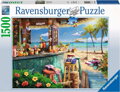 RAVENSBURGER Puzzle Plážový bar 1500 dílků