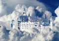 BLUEBIRD Puzzle Zámek Neuschwanstein v oblacích 500 dílků
