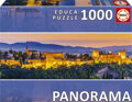 EDUCA Panoramatické puzzle Západ slunce ve Španělsku: Alhambra, Granada 1000 dílků