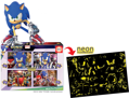 EDUCA Svítící puzzle Sonic Prime 4v1 (50,80,100,150 dílků)