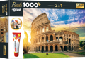 TREFL Sada 2v1 puzzle Amfiteátr Fláviův, Řím, Itálie 1000 dílků s lepidlem