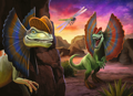 TREFL Puzzle Svět dinosaurů: Dilophosaurus 20 dílků