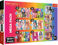 TREFL Puzzle Rainbow High MEGA PACK 10v1