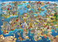 GIBSONS Puzzle Putování po Evropě 1000 dílků