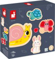 JANOD Dřevěné obrysové puzzle Zahrada 4v1 (2,3,4,5 dílků)