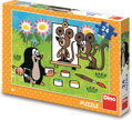 DINO Puzzle Krtek malířem 24 dílků
