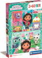 CLEMENTONI Puzzle Gábinin kouzelný domek 2x60 dílků