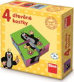 DINO Obrázkové kostky Krteček, 4 kostky