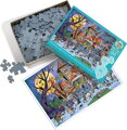 COBBLE HILL Rodinné puzzle Strašidelný dům 350 dílků