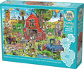 COBBLE HILL Rodinné puzzle Šílená farma 350 dílků
