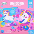 COLOR DAY Magnetické puzzle Svět jednorožců 2x20 dílků