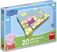 DINO Obrázkové kostky Prasátko Peppa: Veselý den, 20 kostek