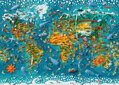 HEYE Puzzle Map Art: Miniaturní svět 2000 dílků