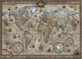 HEYE Puzzle Map Art: Retro svět 1000 dílků