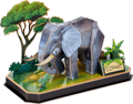 CUBICFUN 3D puzzle Slon 42 dílků