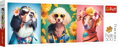 TREFL Panoramatické puzzle Psí týden módy 500 dílků