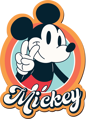 TREFL Wood Craft Origin puzzle Mickey Mouse Retro 160 dílků