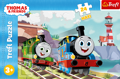 TREFL Puzzle Mašinka Tomáš: Tom a Percy na kolejích MAXI 24 dílků