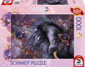 SCHMIDT Puzzle Modrá růže 1000 dílků