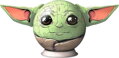RAVENSBURGER Puzzleball Star Wars: The Mandalorian Grogu s ušima 77 dílků