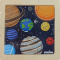 Dřevěné puzzle Vesmír: Planety 9 dílků