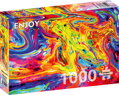 ENJOY Puzzle Duhový mramor 1000 dílků