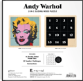 GALISON Posuvné dřevěné puzzle Andy Warhol: Marilyn 2v1 (16 dílků)