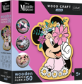 TREFL Wood Craft Junior puzzle Ve světě Minnie Mouse 50 dílků