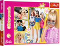 TREFL Třpytivé puzzle Barbie 100 dílků