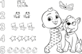 TREFL Oboustranné puzzle Cocomelon: Veselý den s přáteli SUPER GIANT 15 dílků