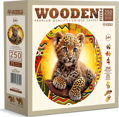WOODEN CITY Dřevěné puzzle Malý roztomilý leopard 250 dílků EKO