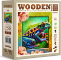 WOODEN CITY Dřevěné puzzle Barevná žabka 250 dílků EKO
