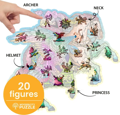 WOODEN CITY Dřevěné puzzle Kůň a orel 250 dílků EKO