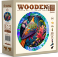 WOODEN CITY Dřevěné puzzle Pestrobarevný pták 505 dílků EKO