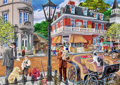 WOODEN CITY Dřevěné puzzle Hlavní ulice 2v1, 505 dílků EKO