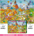 HEYE Puzzle Cartoon Classics: Idylka u jezera 1000 dílků