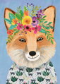 HEYE Puzzle Floral Friends: Přátelská liška 1000 dílků