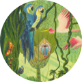 DJECO Čtvercové puzzle Pestrobarevná džungle 54 dílků