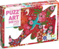 DJECO Obrysové puzzle Ptáček 500 dílků