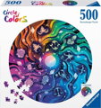 RAVENSBURGER Kulaté puzzle Kruh barev: Astrologie 500 dílků
