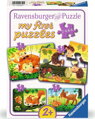 RAVENSBURGER Moje první puzzle Lesní zvířátka 4v1 (2,4,6,8 dílků)