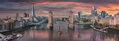 CLEMENTONI Panoramatické puzzle Přes řeku Temži 1000 dílků